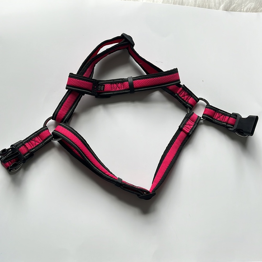 DOG NYLON HARSNESS PINK SIZE LARGE